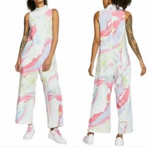 NWT Nike Women's Size Small Sportswear Jersey Tie Die Jumpsuit.
